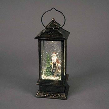 Dual Power Santa Spin Lantern 27cm