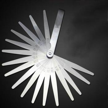 Metric Feeler Gauge Stainless Steel 17 Blades 0.02-1.0mm