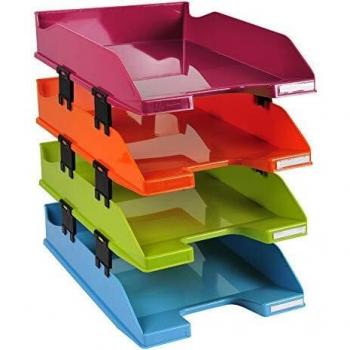 Bac de rangement de bureau Exacompta 113298SETD Polystyrène multicolore