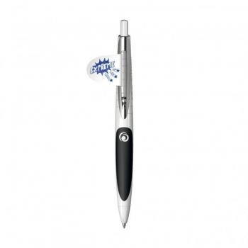 Herlitz my.pen M Kugelschreiber Gel 3er Pack Druckmechanik weiß/schwarz