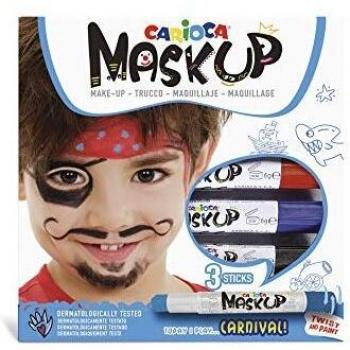 Pintura Facial Carioca para Niños, 3 Colores