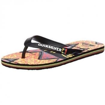 Quiksilver Molokai Ghetto, Sandalias Flip-Flop Hombre, Color Negro
