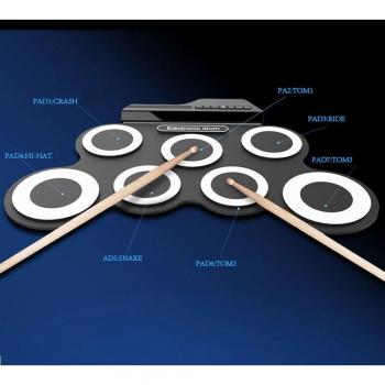 Packs de 7 Pads de Silicona para Batería Electrónica