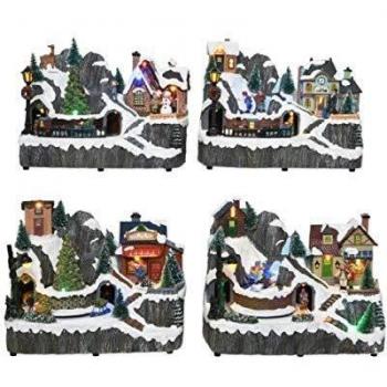 Villaggio di Natale Luminoso Multicolor 15x22x17 cm