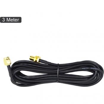 CHIPAL 1M Copper RG174 RP-SMA Male to Female Extension Cable