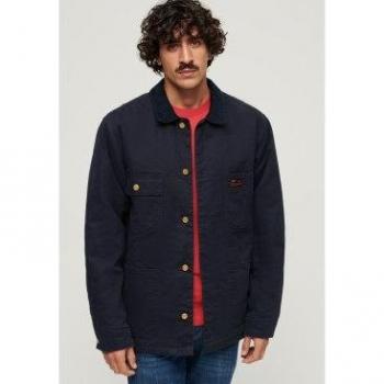 Navy Eclipse 2XL Men’s 4‑Pocket Chore Jacket – Superdry Surplus