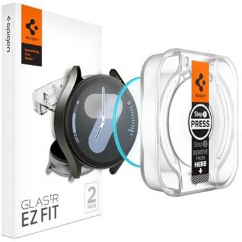 Spigen GLAS‑TR EZ FIT – Protection en verre trempé pour Smartwatch Galaxy 7 44 mm (2 pièces)