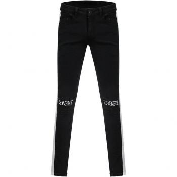 Men's Straight Leg Distressed Jeans