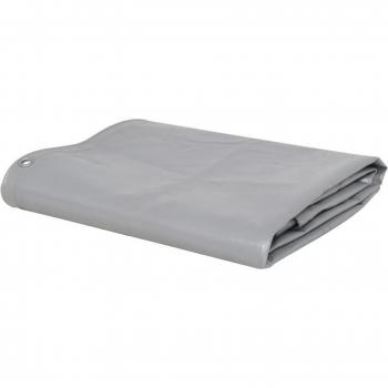Couvre-remorque 3 × 6 m en tissu gris – Protection contre intempéries