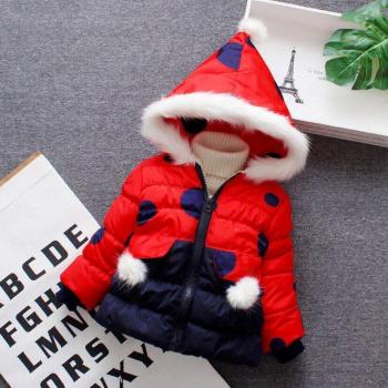 Faux Fur Hooded Jacket for Baby Girls