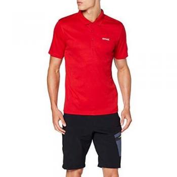 Maverick IV Poloshirt (Herren) – schnelltrocknung, L-Knopfleiste, klassisches Rot