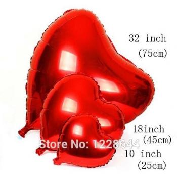32inch Red Heart Foil Balloon