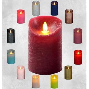 Stompkaars 7,5 x 12,5 cm – Anna's LED Bordeaux Edition
