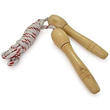 NEW M.Y Wooden Jumping Skipping Rope Gym Activity Kids and Adults Fitness Rope