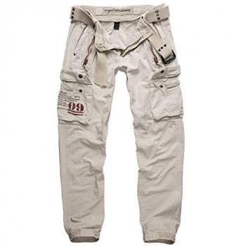 Surplus Royal Traveler Slimmy Hose – Männlicher Cargo-Stil, XL, Beige