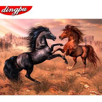 Pittura 5D Diamante: Cavallo Decorazione – 20x30 cm