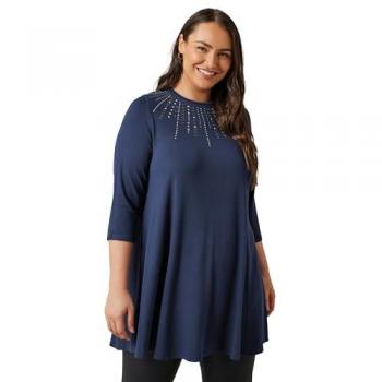Women's 20/Blue M&Co Sleeveless Midi Dress – Mid-Cut