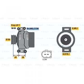 BOSCH Lichtmaschine 0 986 047 800