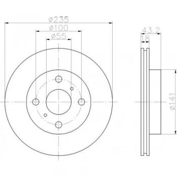 TEXTAR 92103603 Bremsscheibe