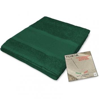 Set di asciugamani tosca spugna con tela aida ricamabile punto croce 1+1 per viso e ospite verde scuro