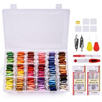 Cross Stitch Beginner Kit with Needle and Storage Box