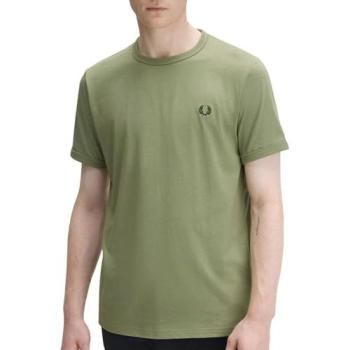 T‑shirt Fred Perry Green L (Italiano)