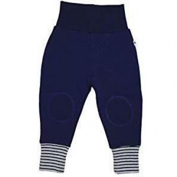 Leela Cotton Baby Fleece Sweatpants, Marineblau, 62/68