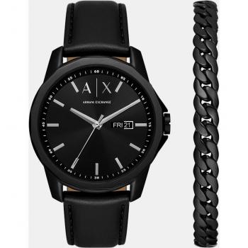 Armani Exchange Banks orologio uomo con set regalo