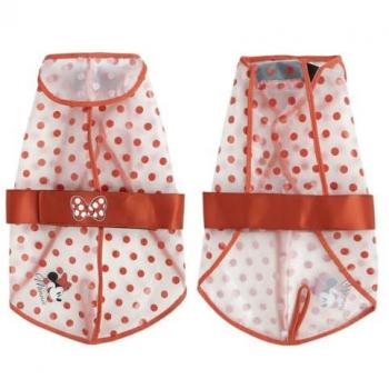 Dog Rain Vest Minnie Mouse – Red, Multi‑Hue – Waterproof – Large