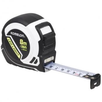 Komelon KOMPLD85ME LED LIGHT Tape Measure 8m/26ft (Width 25mm)