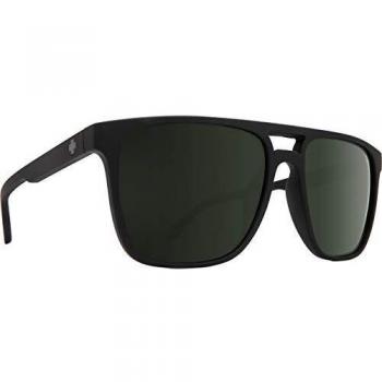 Spy Optic Zar, occhiali unisex, Soft Matte Black/Happy Gray Green
