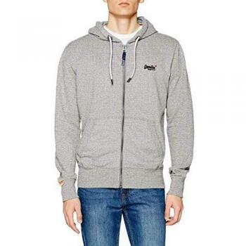 Superdry Oranż Etichetta Lite Ziphood XXL Giro Grigio