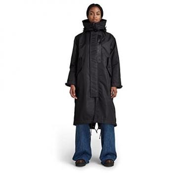 Parka in tessuto tecnico nero