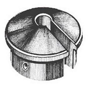 Cappuccio Terminale 07.595.64 – Alluminio Anodizzato 40 mm