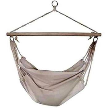 VidaXL Hängesessel 100 x 80 cm cremefarben