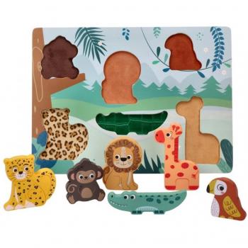 Adam Toys Safari dřevěné vkládací puzzle