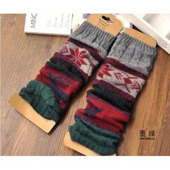 Chaussette‑Manteau Fauve Flocon d'Automne
