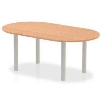Impulse 1800mm Boardroom Table with Oak Top