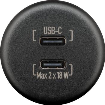 WENTRONIC WTS 61692 Caravan Dual USB-C Anschluss schwarz