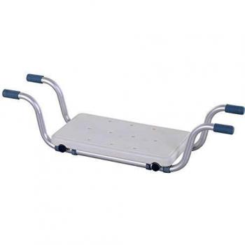 HOMCOM Hängender Badehocker – 73–83 L, 22 B, 18 H – Aluminium + HDPE – Weiß