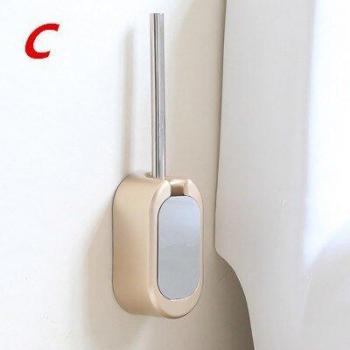 Escobilla de baño de diseño elegante oro rosa