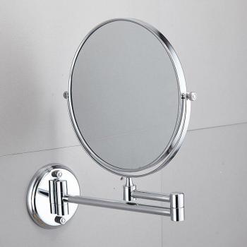 Miroir rotatif de maquillage en acier