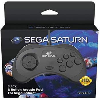 Black SEGA Saturn Controller by Retro-Bit