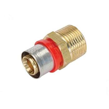 Raccordo a pressare dritto 26x3/4 maschio Tiemme multistrato
