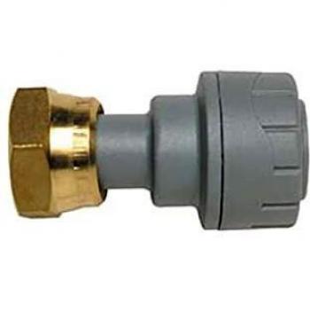 15mm Polyplumb Tap Connector with Brass Nut (Polypipe Pb715)