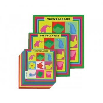Vouwkartons vierkant 12x12cm 105gram assorti