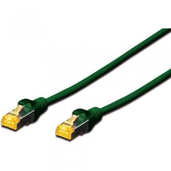 MICROCONNECT S/FTPCAT6A 0.5M Green Snagless