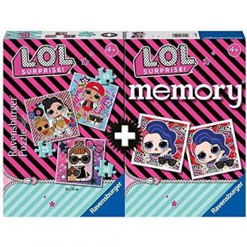 Ravensburger 3‑Teil Kombi-Puzzle & Memory LOL, 20549