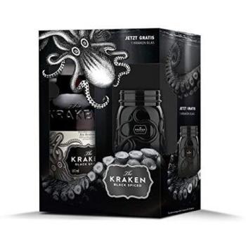 Kraken Black Spiced Rum Geschenkset mit Glas 0,7 L 40% vol