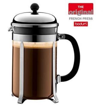French Press 12‑Cups – Bodum Chambord (Chrome)